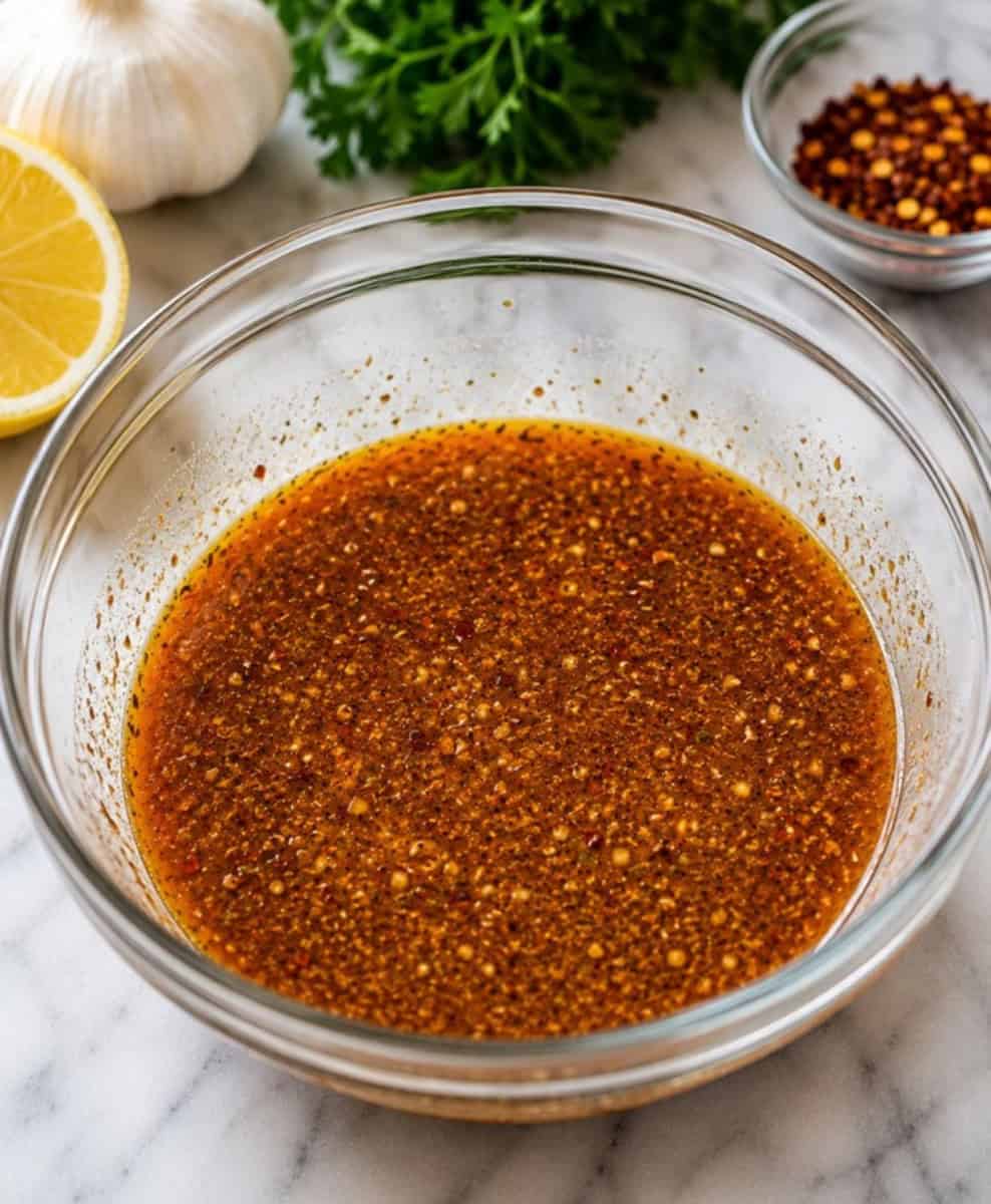prepared shrimp marinade