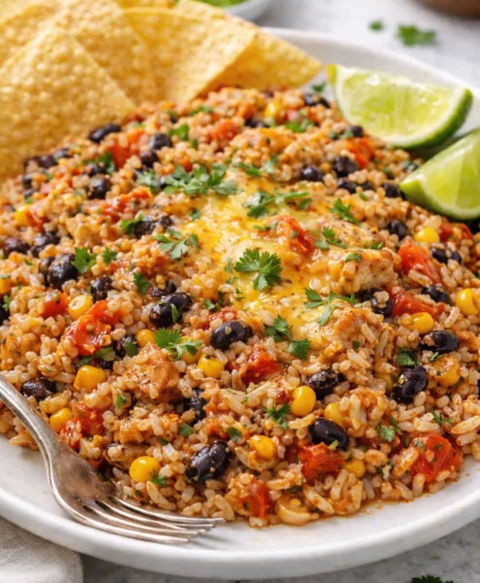 one pot chicken taco skillet